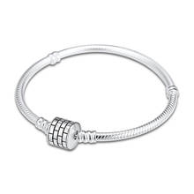 CKK Chiselled Elegance Bracelet femme 925 Sterling Silver Snake Chain Charm Bracelets for Women Fashion Jewelry pulseras mujer 2024 - buy cheap