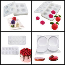 Meibum Fruit Silicone Cake Mold Round Pastry Raspberry Litchi  Shape Chocolate Fondant Decorating Mould Candy Dessert Bake Tools 2024 - buy cheap