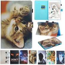Чехол для Amazon Kindle Fire HD 8, чехол 2020 дюйма с милым котом, мраморным рисунком, чехол с карточкой для Amazon Fire HD 8 HD8 Plus 2020, чехол для планшета, подарок 2024 - купить недорого