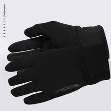 Новинка, профессиональные зимние теплые флисовые велосипедные перчатки SPEXCEL с пальцами, черные велосипедные перчатки для шоссейных прогулок 2024 - купить недорого