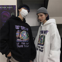 Sudadera con capucha con estampado para Mujer, ropa de calle holgada, de gran tamaño, estilo Harajuku, para parte superior 2024 - compra barato