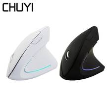 2.4G Wireless Mouse Vertical Ergonomic Healthy Gaming Computer Mause 1600 DPI Optical USB LED Light Portable Mice For PC Laptop 2022 - buy cheap