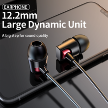 Genai Metal Wired Earphones Stereo Bass Headphones 3.5mm in-Ear Earpiece with Microphone Earbuds Music Sport Headset for Xiaomi 2024 - buy cheap