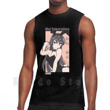 Bunny Girl Senpai Mai Sakurajima tank tops vest sleeveless Anime Manga Japan Waifu Senpai Kawaii Best Girl Anime Girl 2024 - buy cheap