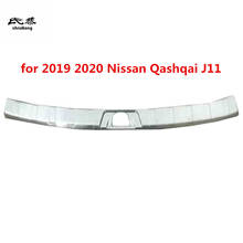 Cubierta de decoración de lentejuelas para Nissan Qashqai J11, alféizar de puerta trasera de acero inoxidable, Pedal de protección para maletero, 2016-2020, 1 ud. 2024 - compra barato