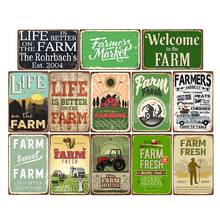 Farm Fresh Tin Sign Plaque Metal Vintage Farmhouse Decor Retro House Decoration Wall Poster 20x30 Cm 2024 - buy cheap