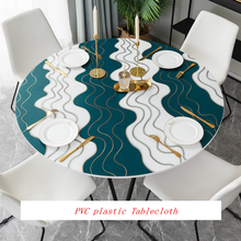 Soft glass plastic PVC round tablecloth oilproof Waterproof table mat custom made table tablecloth party table Decor cover 2024 - buy cheap