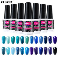 CLAVUZ 8ML Blue Color Gel Nail Polish Semi Permanent LED UV Gel Varnish Nail Art Varnish Soak Off Gel Lacquer Nail Gel Polish 2024 - buy cheap