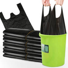 Bolsas de basura grandes de plástico para residuos, bolsas desechables gruesas negras, 50 o 100 unidades 2024 - compra barato