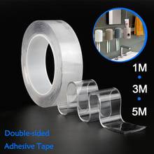 1/2/3/5M Transparent Double Sided Tape Nano Self-Adhesive Tape No Trace Reusable Tape Glue Sticker Car Party Supplies Thick 1mm 2024 - buy cheap