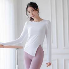 2021 Spring Summer Women Blouse Long Sleeve Fitness Sports Gym Blouse Sexy Running jogging dance Girl Workout Sportswear 2024 - buy cheap