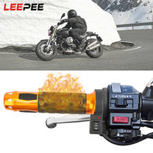 Leepee 2 peças de alça elétrica aquecida, 12v, acessórios para motocicleta, guidão da motocicleta, 22mm, guidão modificado para moto 2024 - compre barato