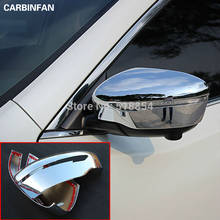 Cubierta de espejo retrovisor de puerta para coche, pegatina de estilo ABS cromado, dedicado, 2 unids/set, para NISSAN QASHQAI J11, 2014, 2015, 2016 2024 - compra barato