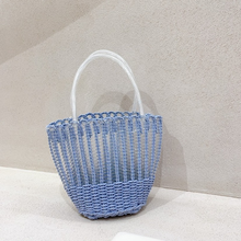 Korean Style Straw Woven Handbag High Quality Handmade Shopper Eco-friendly Girls Reusable Tote Summer Beach Casual Hollow Bag 2024 - buy cheap