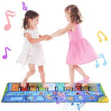 130*48cm Musical Mat Baby Piano Play Mat Instrument Toys Music Toys Electronic Keyboard Educational Toys for Kids Xmas Gift 2024 - buy cheap