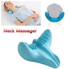Masajeador de cuello portátil, almohada de relajación, almohada de gravedad, herramientas de masaje Cervical 2024 - compra barato