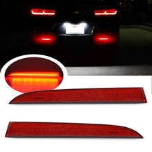 Задний фонарь для Cadillac ATS XT5 Pontiac G8 Chevrolet Camaro, Светодиодный отражатель заднего бампера с красными линзами, 2 шт. 2024 - купить недорого