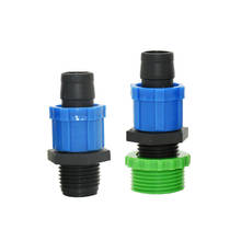 Drip tape connector Male 3/4 1/2 to 16mm lock nut For Agriculture Greenhouse irrigation adapter 40pcs 2024 - buy cheap