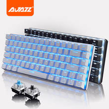 AJAZZ AK33 82 Keys RGB Gaming Mechanical Keyboard For Gamer Worker Computer Laptop Brown Black Blue Red Switches Magnetic Shield 2024 - buy cheap