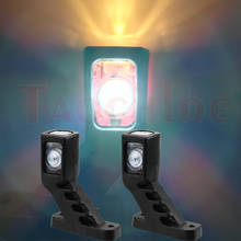 Luzes led para estacionamento de caminhões, luz vermelha, branca, âmbar, marcador lateral, lâmpadas de sinalização de posição, luz traseira de trailer, 1 par, 12v e 24v 2024 - compre barato