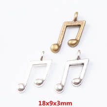 110 pieces of retro metal zinc alloy Musical notes pendant for DIY handmade jewelry necklace making 7205 2024 - buy cheap
