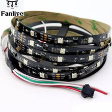 30m Addressable Rgb Led Strip Ws2811 Pixel Light Led 5050 Led Strip 12v Digital Color Lights 30leds 10pixels Black Pcb Ip20 2024 - buy cheap