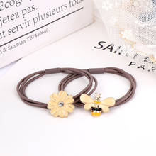 Cute Flower Elastic Hair Bands Honeycomb Bee Animal Hair Ropes For Women Girls Hair Band Kid Children Rubber Band Accessories 2024 - buy cheap