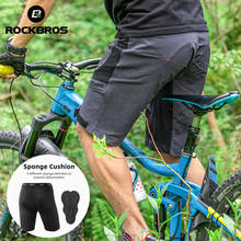 ROCKBROS-pantalones cortos de ciclismo para hombre, Shorts deportivos de secado rápido de doble capa para ciclismo de montaña o carretera, para verano 2024 - compra barato