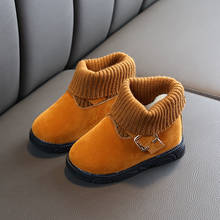 CUZULLAA-Botas de nieve cálidas para niño y niña, zapatos de algodón, botas de nieve, zapatos de invierno 2024 - compra barato