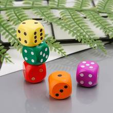 5pcs 16mm Wood Dice Number Round Corner Hexahedron For Family Party DND Kid Toys CORF 2024 - buy cheap