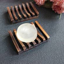 Soap Storage Rack Plate Box Container Soap Dish Natural Wooden/Bamboo Soap Tray Holder Bath Shower Plate Bathroom Acc 2024 - buy cheap