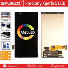 6,1 "Оригинальный ЖК-дисплей для Sony Xperia 5 дисплей сенсорный экран дигитайзер в сборе запасные части для Sony X5 LCD J8210 J8270 J9210 2024 - купить недорого