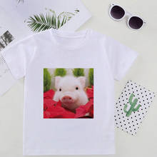 Cartoon T-shirt Girl 2020 Latest Pig Cute Kawaii Boy Tshirt Short Sleeve Girls T Shirt Harajuku Casual Kids Shirt 24M-9T Summer 2024 - buy cheap