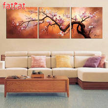 FATCAT Abstract plum 5d diy diamond painting full square round diamond embroidery sale flowers triptych home decoration AE2158 2024 - buy cheap