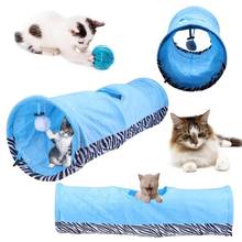 Pet Cat Tunnel Toy Roller Tube with 1 Hole Cave Folding WashableTunnel for Kitten Cat Small Animal Interactive Pet Supplies 2024 - buy cheap