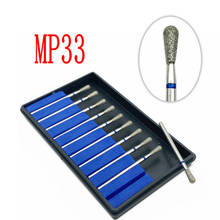 Type MP33 Diamond Nail Drill Milling Cutter Dental Grinding Polish Burs Nail Drill Polisher Dentist Tool 2.35mm Shank 10pcs 2024 - buy cheap