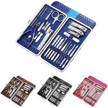 21/18Pcs/set New Manicure Nail Clippers Pedicure Set Portable Travel Hygiene Kit Stainless Steel Nail Cutter Tool Sets 2024 - buy cheap