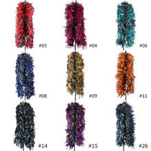 2 meter Rooster chicken Feather Boa Craft Feather Shawl for Costume party Clothing Sewing Accessories 200 gram/pcs Dyed Colorful 2024 - buy cheap