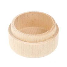 Small Round Wooden Storage Box Handmade Jewelry Organizer Soap Crafts Case Vintage Decorative Natural Craft Jewelry Box 2024 - buy cheap