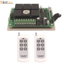 Sleeplion 12V Relay 6CH wireless RF Remote Control Switch Transmitter+Receiver 6 Channel Remote Switch 12V 433/315MHz 2024 - buy cheap