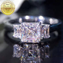 Anillo de diamante de moissanita de oro sólido de 18K, 1,5 CT, color D, VVS con certificado nacional 051 2024 - compra barato