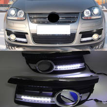 1 par de lâmpadas diurnas drl para vw jetta 5 a5 mk5 sagitar 2005 2006 2007 2008 2009 2010 2024 - compre barato