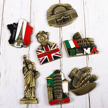 European USA refrigerator magnet 3d British French American Korean Japanese Singapore tourist souvenir ornaments collection gift 2024 - buy cheap