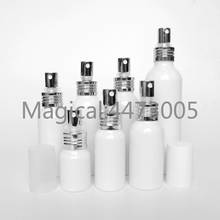 10pcs 20/30/50/60/80/100/150ml Aluminum white empty spray bottle Fine Mist Refill cosmetic spray jar Sample subpackage bottles 2024 - buy cheap