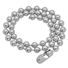 Collar de cadena de bolas de acero inoxidable 316L para hombre y mujer, cadena redonda de 20-30 pulgadas, 10mm 2024 - compra barato