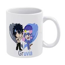 Fairy Tail Gruvia White Mug Coffee Mugs Girl Gift Tea Milk Cup Mugs Gray and Juvia Fairy Tail Gruvia Anime 2024 - buy cheap