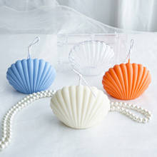 1pcs Plastic Scented Candle Mold Seashell Scallop Shell DIY Candle Mold Handmade Soap Mold 2024 - buy cheap