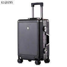 KLQDZMS-Bolso de viaje para mujer, bolsa de equipaje con ruedas multifuncional, estilo universitario, 20 pulgadas, 24 pulgadas 2024 - compra barato