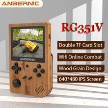 ANBERNIC-miniconsola de juegos Retro portátil, RG351V, 5000 juegos clásicos, RK3326, IPS, Wifi, juego de combate en línea 2024 - compra barato