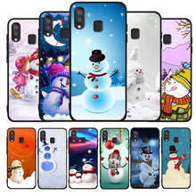 Funda de teléfono de colores de muñeco de nieve para Samsung A10, A20E, A30, A40, A50, A60, A70, M10, M20, M30S, M40, A01, A21, A31, A51, A71, 4G 2024 - compra barato